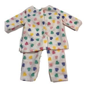 18 Inch Doll Clothes - Handmade 2 pc Outfit Pajama for American Girl type Dolls